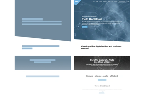 ONE PAGE SITE BUILDER FOR AN ENTERPRISE