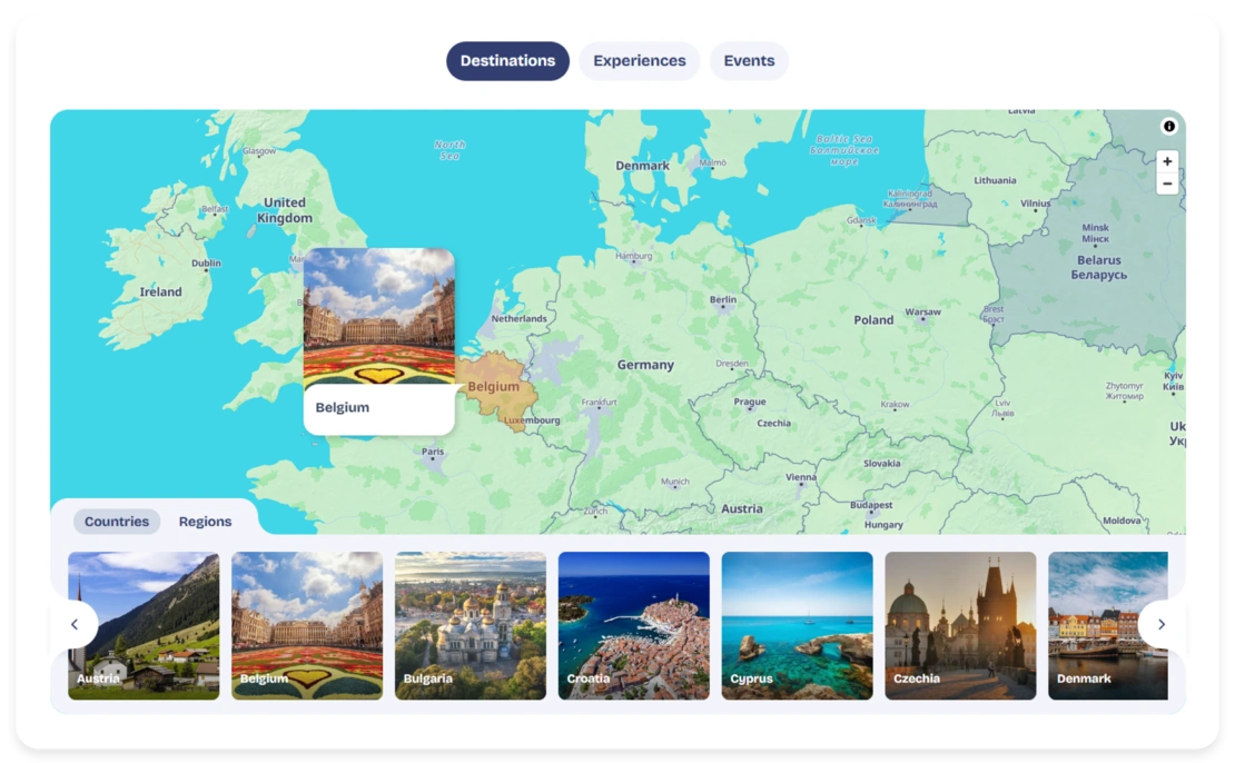 Interactive map